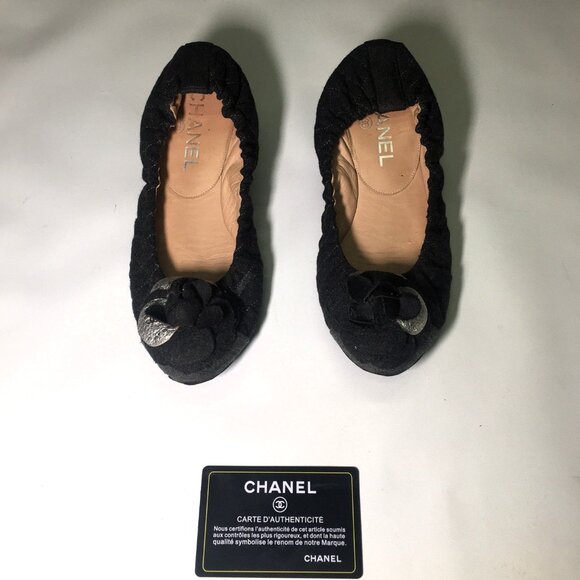 🛑CHANEL Designer ➕🆒 FLATS Flower SANDALS Ballet SHOES Logo Comfort 💸BUY NOW‼️ - Picture 8 of 16